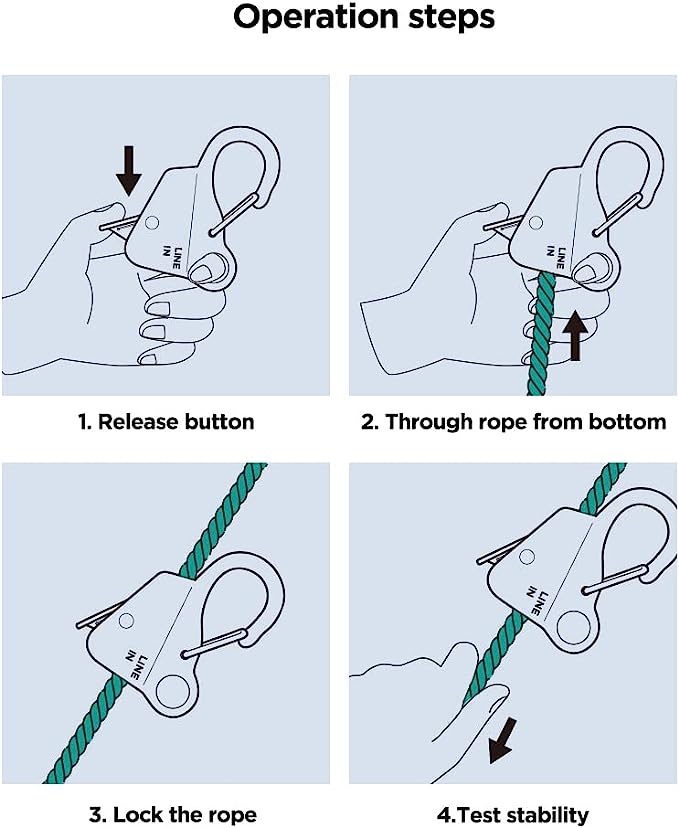 Stainless Steel Link'D Up Slide Anchor Line Hook