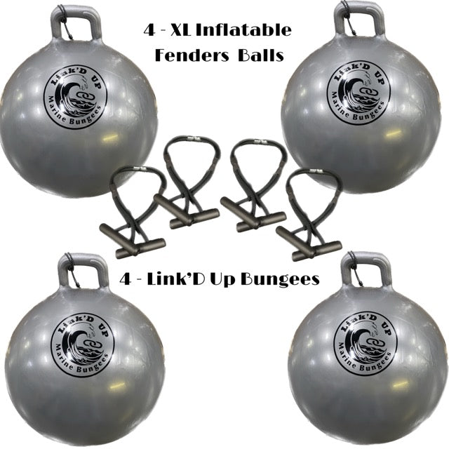 XL Ball Fender/Boat 2 Boat Bungee Package