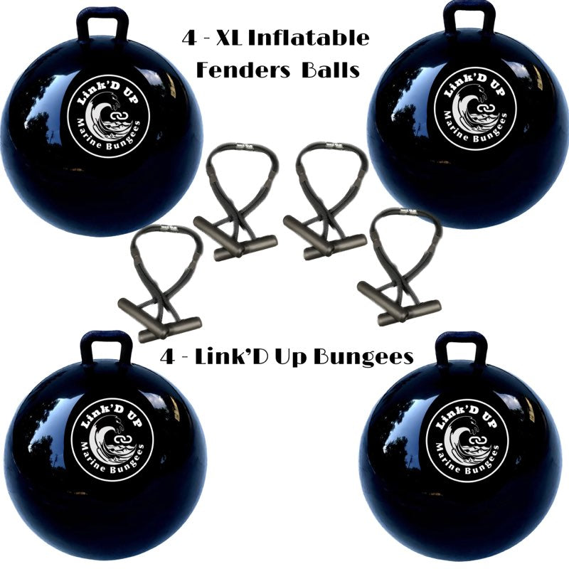 XL Ball Fender/Boat 2 Boat Bungee Package